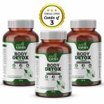 AYUKARMA Body Detox Capsule Helps to Eliminate Toxins & Boost Metabolism | Supports Liver Function, Improves Skin Health, Help Digestion, and Boosts Immunity - 180 Capsule (Pack of 3)