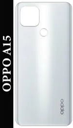 PURPLESAVVY White Plastic Back Panel For Oppo A15, A15S