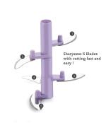 GRECY Purple Plastic Vegetable Chopper Xl, 5 Ss Blades - 900 ml