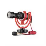 Rode VideoMicro Compact On-Camera Microphone with Rycote Lyre Shock Mount, Black