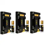 UNO Aroma Unisex Invictus Roll-On-Attar With Long-Lasting Fragrance Perfume Pack Of 3 - 8ml Each