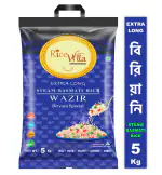 Rice Villa | Wazir | 5 kg |1121 XXL Steam Basmati Rice | Biriyani Special