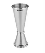 Finality Silver Stainless Steel Peg Measure, 60 Ml