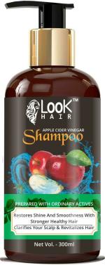 Look Hair Apple Cider Vinegar Shampoo All Hair Types Men and Women 300 ml