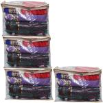 Aadhya designer transparent saree cover pack of 4 (White)