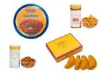 Laxmi Misthan Bhandar Ghewar And Gunjia And 2 Desi Ghee Dalmoth And Navratan Mixture (Pack Of 3)