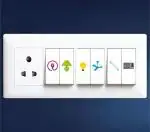 CVANU Switch ID Sticker Clear Vinyl Labels 2-A4 Sheet for Home, Office_Electric Board Appliances