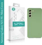 Sprig Liquid Silicone Green Back Cover For Samsung Galaxy S21 Fe 5G, Samsung S21 Fe 5G