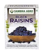 Sambha Agro Premium Fresh Seedless Black Raisins (Jumbo, 500 Gram)