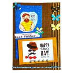 Natal Crafts Handmade Happy Father's Day Greeting Card for Your loving Father (Card Size: 7 inch x 10 inch) |Gift for Father | Customized Greeting Card