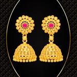 arch fashion Traditional Gold Platted New Jumkhi Earrings Collection ERG2110