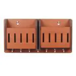 Suveharts | wooden key holder for home wall | Wooden Keyholder with 7 Hooks wall decor Key Holder | Keyholder