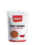 OKRAA Bhut Jolokia Powder - 250GM /World Hottest Chilli / Naga Dried Red Chilli (Organically Grown)