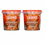 Leonz Butter Scotch Chips Premium Chocochips for Decoration of Cakes and Ice Creams 100g (Pack of 2)