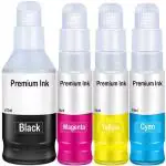 TEQUO GI-71 Ink For Canon Pixma G3060, G3020, G1020, G2020, G2021, G2060 Black + Tri Color Combo Pack Ink Bottle