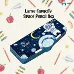 PlayVistaPencil Box Multifunctional Pencil Box for Kids, Space Pencil Box Boys, Kids Pencil Box for Boys & Girls Magnetic Pencil Box Pop up Pencil Box, Space Theme Return Gifts for Kids