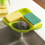 See Inside Washing Strainer-Wash Basin Storage Organizer Rack Sink Sponge Holder (Plastic)
