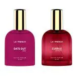LA' FRENCH Date Out & Cuddle Perfume Combo For Men & Women -30ml + 30ml | Premium Luxury Long Lasting Fragrance Spray | Eau De Parfum | Ideal For Men & Women | Perfume For Men & Women | Pack Of 2