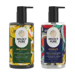 Wildly Pure Curl Definition Shampoo & Conditioner Combo for Curly, Frizzy Hair, Removes 20 Toxins (300ml x 2)