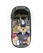 Weshopaholic Multolor 26.92 x 11.43 x 5.84 cm Teddy Bear Hardtop Eva Pencil Case Small Pencil Box With Compartment