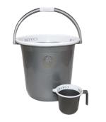 HOMELAZA Better Homes Plastic Bucket with Bathroom Mug Bucket 13 Liter-Mug 1100 ML (Medium) Set Of 2