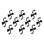 Comet Busters Indian Designer Bindi (BIN426) Pack of 1