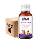Petvit Dog Calcium Syrup for Stronger Bones - 100ml (pack of 2)