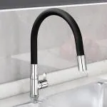 Plantex Pure Brass Flexible Kitchen Sink Tap with Teflon Tape/Quarter turn Sink Tap for Kitchen/Kitchen Basin Tap-(FLO-812B)