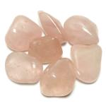 Astroghar Pinkish White Rose Quartz Crystal Tumble Mix Sizes 5 to 6 (100 g)