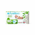 PureBorn Organic Disposable Baby Diapers For Newborn I Single (Pack Of 34 Pcs) I Size NB | Upto 5 Kg I Super Soft I Maximum Leakage Protection I Made with Organic Bamboo