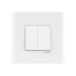 Kolors 16 Module, Modular Switch Plate with inner plate [Cover Plate] Gloss Plate (White) [These modular plates are only compatible with KRAFT & KOSMIK Switches]