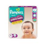 Pampers Active Baby Diapers (M) 62 count (6 - 11 kg)