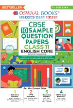 Oswaal CBSE Sample Question Papers Class 11 English Core (For 2023 Exam)