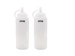 ZOOV Squeeze Sauce Condiment Bottles and Caps Dispensers for Ketchup Mustard Mayo Hot Sauces Olive Oil BPA Free BBQ 500ml Pack of 2pcs