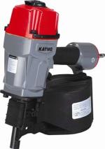 Kaymo Pneumatic Nailer ECO-PN3383 Coil Nailer Gun Grey with Red Machine With 6 Months Manufacturer Warranty.
