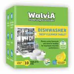 FIGMENT Premium Dishwasher Cleaner and Descaler Tablets, Used to Clean, Descale, Disinfects for All Dishwasher Brands | Helps Remove Limescale, Hardwater Build-Up and Odor-Causing Residue (10 Pack of 30Gm Tablets)