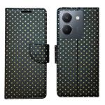 A D Enterprises Black Dot Flip Cover for Vivo Y36 4G | Magnetic Case | Shock Absorbent | Flip Cover Vivo Y36 4G