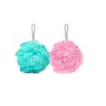 Lonekart Loofah  (Pack of 2, Pink, Green)
