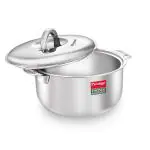 Prestige Prime Stainless Steel Insulated Casserole, 3 Litre, 23.6 cm - Silver