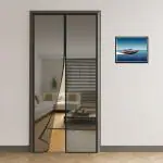 RANGPARIYA Polyester Door Mosquito Net with Full Frame Hook & Loop for Main Doors, Bedroom, Kitchen & Balcony Doors