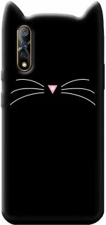 Mcase Black Rubber Back Cover For Samsung Galaxy A30s (Model - CAT-027)