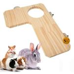 Sage Square Wood Platform Toy Cage Accessory For Birds Hamsters Mice Rabbit Guinea Pig