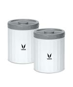 VAYA PRESERVE White Vacuum Insulated Stainless Steel Lunch Box (Pack of 2 x 500 ml)