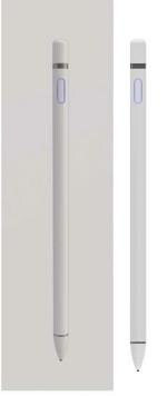 Lanzero White Fiber Universal Digital Rechargeable Stylus Pencil with Magnetic USB Cable Good for Drawing and Painting