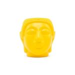 TrustBasket Plastic Yellow Buddha Tabletop Planter Pot for Home Decor 16 x 12 x 17.5 cm