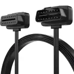 MeridianSemi obd2 Extension Cable for all Cars 60cm Cable 16pin Connector Male to Female Extension Cable obd2 Connector for all obd2 Reader & obd2 Scanner & Jio Motive