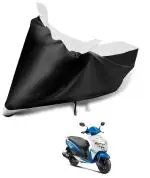 Auto Hub Bike Body Cover for Honda Dio , Dustproof UV Protection water resistant Custom Fit Cover-(Black-White )