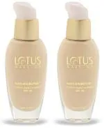 Lotus Make-Up Naturalblend Comfort Liquid Foundation SPF-20 Buff 30ml x Pack of 2