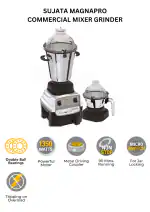 SUJATA MAGNAPRO ILG - 1350 240 Mixer Grinder (2 Jars, Black with Silver)