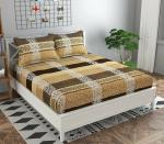 La elite Soft 180 TC PolyCotton Bedsheet for Double Bed Includes 1 Bedsheet & 2 Pillow Covers Size 90 Inches x 90 Inches Double Bed